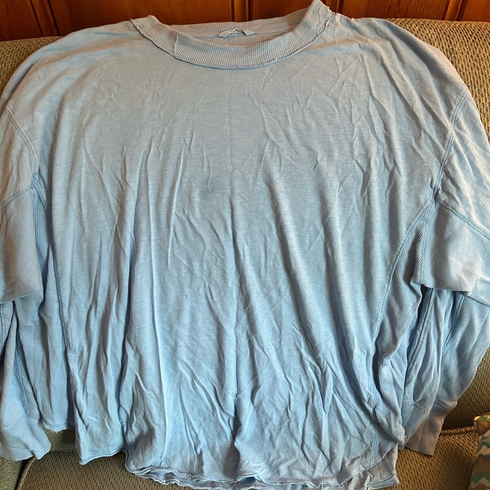 Aerie Soft Blue Long Sleeve Top
